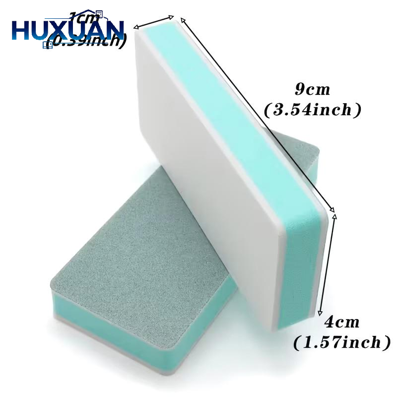Aquarium Fish Tank - 2/4 ชิ้น แปรงฟองน้ำสองด้านสำหรับตู้ปลา อุปกรณ์ทำความสะอาดกระจกตู้ปลา ที่ขูดและขจัดตะไคร่น้ำ สำหรับตู้ปลาในบ้าน