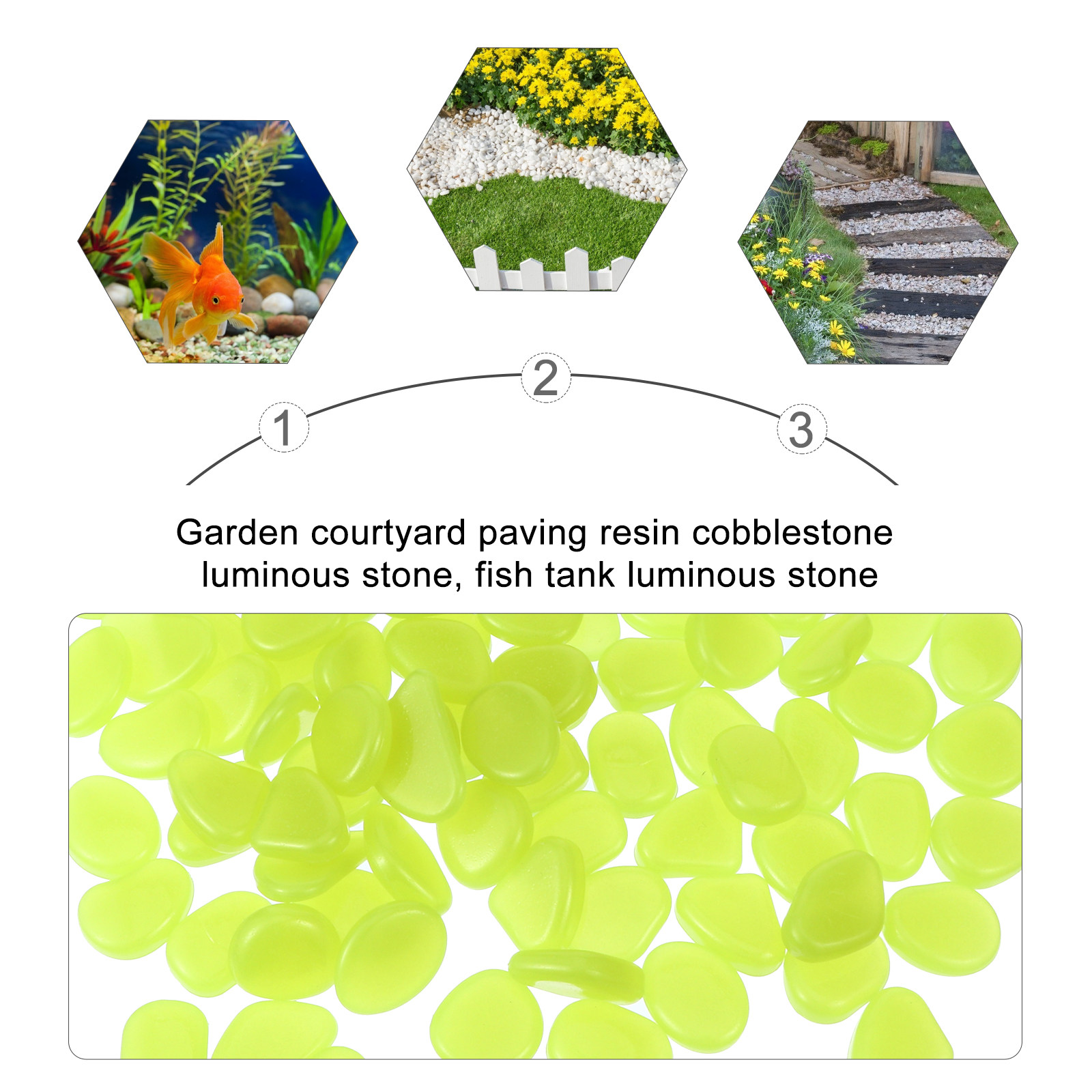 100 ชิ้น หินเรืองแสง สำหรับตกแ - Fish Tank Gravel บทวิจารณ์และราคา