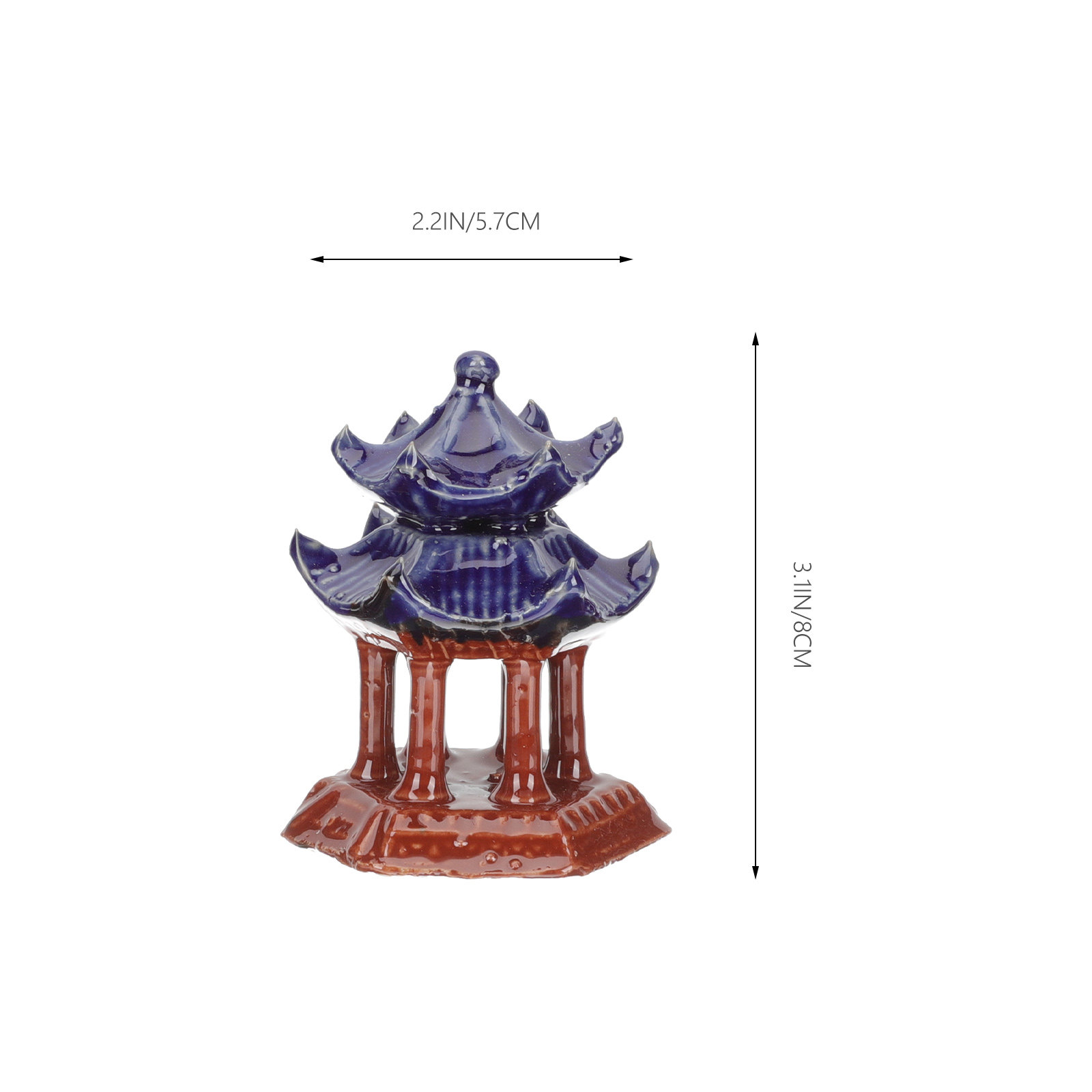3 ชิ้น ศาลาเซรามิกจิ๋ว ของตกแต - Aquarium Fish Tank บทวิจารณ์และราคา