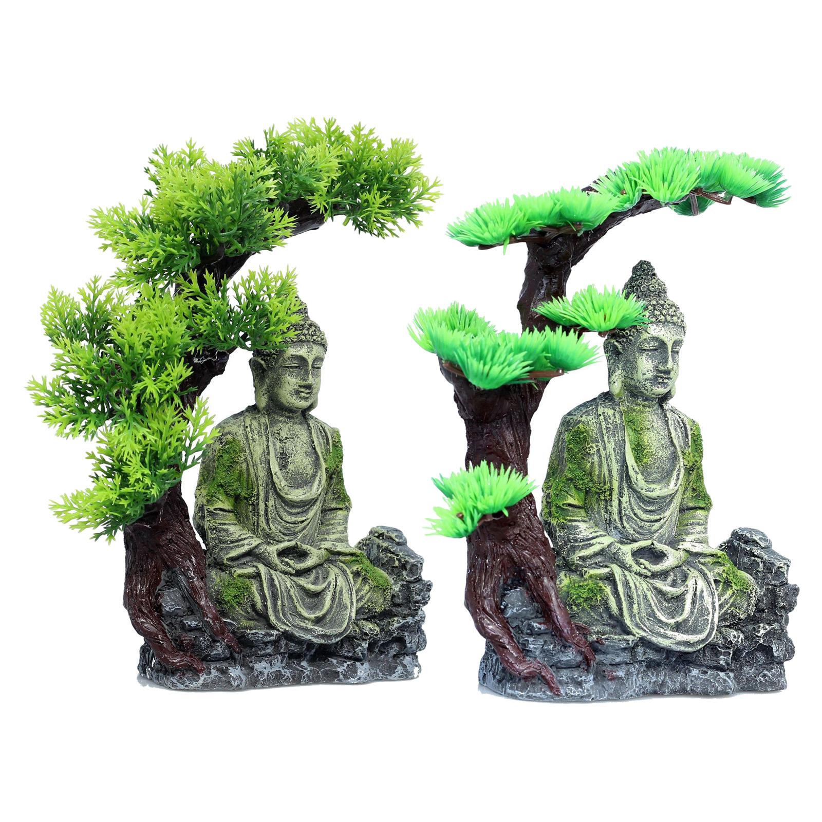 รูปปั้นพระพุทธรูป ของตกแต่งตู้ - Betta Fish Tank บทวิจารณ์และราคา